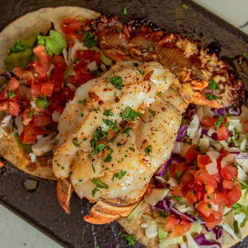 Grilled Lobster Tail Tacos