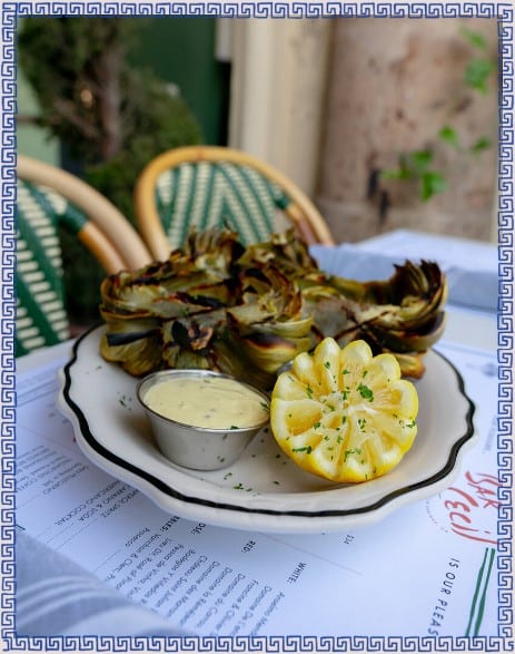 GRILLED CALIFORNIA ARTICHOKES