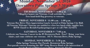 The 27th Annual Palm Springs Veterans Day Parade