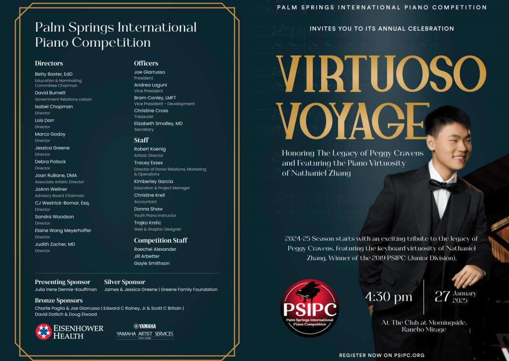 PSIPC's Annual Benefit - Virtuoso Voyage, Rancho Mirage