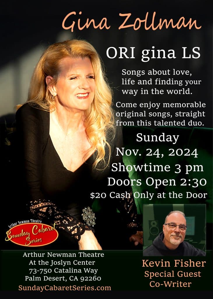 Gina Zollman To Perform Her Show “ORI gina LS”