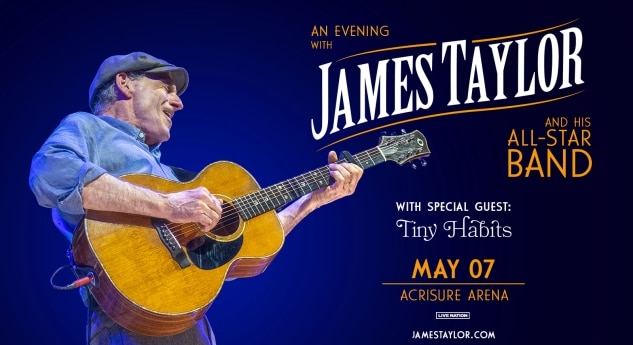 James Taylor Tickets! Acrisure Arena, Thousand Palms > 5/7/25