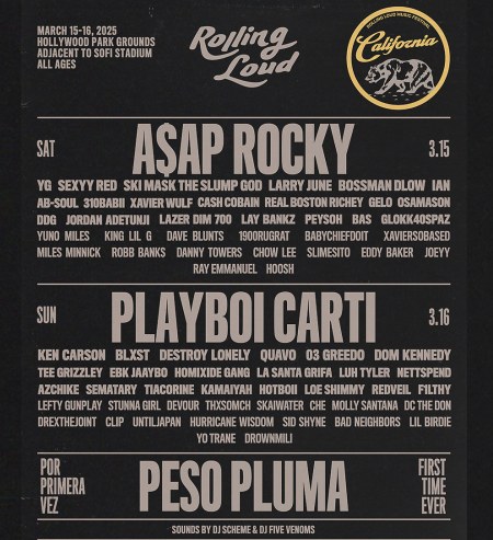 Rolling Loud Los Angeles 2025 Lineup